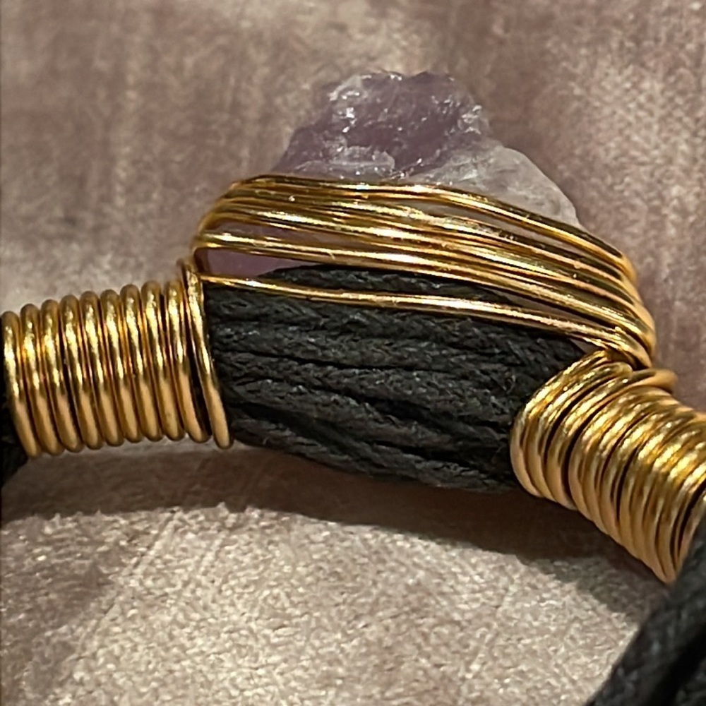 Chunky Amethyst Bracelet size 7.25 - Picture 5 of 6